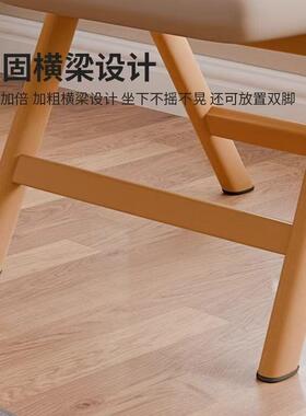 折叠椅家用餐椅复古靠背椅省空间仿实木办公椅休闲凳子可叠放椅子
