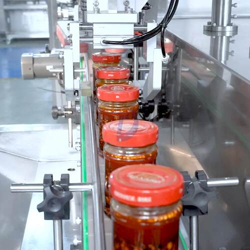 全自动追踪式真空旋盖机玻璃瓶马口铁盖拧盖机酱料封口机食品机械 - 图0