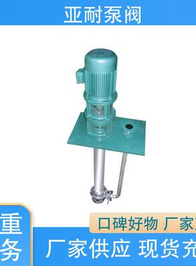 亚耐泵阀 规格齐全 长轴液下化工泵 拥有高压输送能力 开拓创新