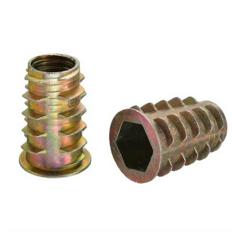 565PCS锌合金内外牙带介螺母 家具配件内六角家具预埋梯形螺母,淘宝优惠券,粉丝福利购,淘宝优惠卷