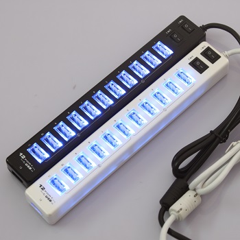 包郵 USB2.0 HUB 分線器 USB口轉換器 USB擴充套件12口 集線器帶開關