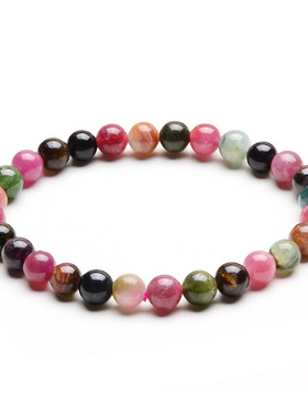 天然巴西水晶碧玺手链