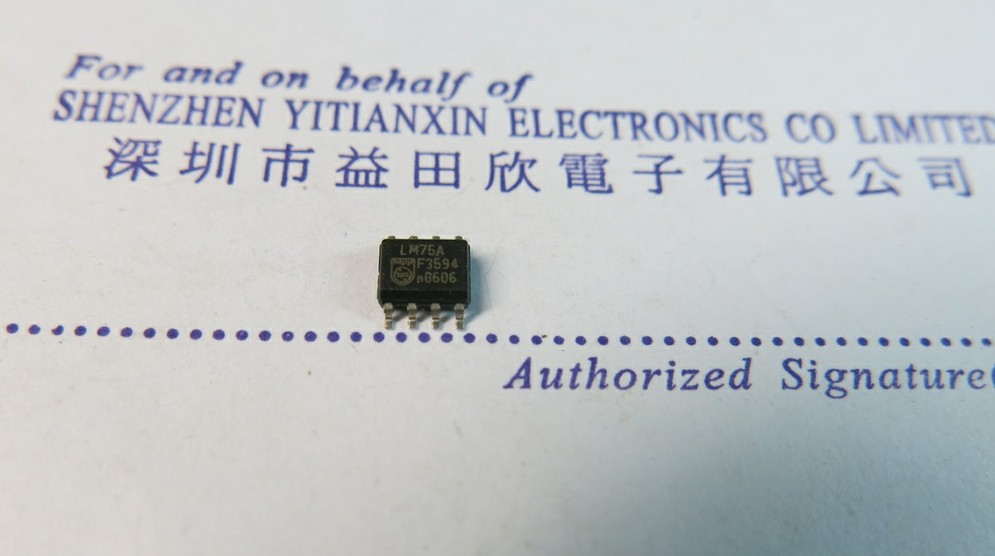 正品  LM75A LM75AD 数字温度传感器  SOP8封装 现货直接 进口货 - 图0