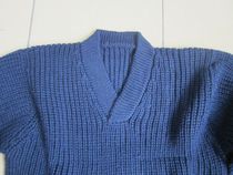 Stock Blue 59 Pilot Sweater Pants Pure Wool Sweater Suit