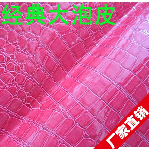 人造皮革面料漆皮亮光鳄鱼纹皮革/移门革/背景装饰皮革 - 图0