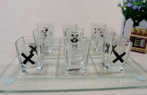 休闲娱乐XO酒杯九宫格棋井字棋茶餐厅娱乐酒具喝酒酒吧游戏玩具 - 图2
