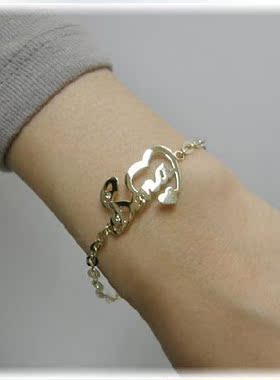 diy定做名字银手链