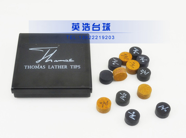 臺灣/THOMAS BLACK湯姆斯皮頭14MM大頭九球杆皮頭皮頭 檯球槍頭