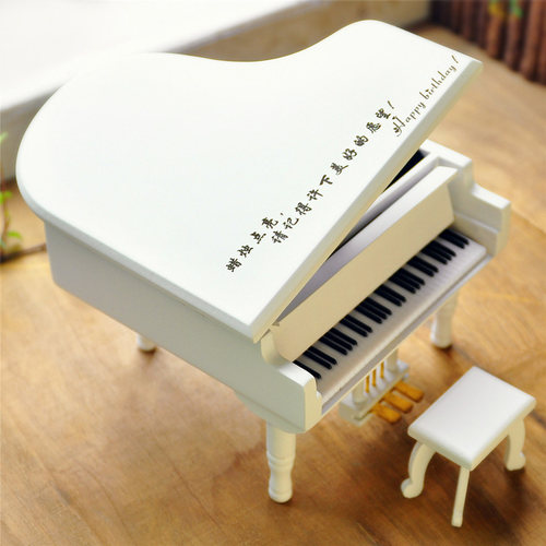 diy木质定制音乐盒钢琴八音盒天空之城创意男生礼物送同学女朋友 - 图2