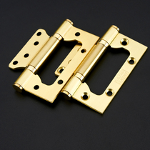 Golden hinge hinge stainless steel bearing primary-secondary wood door hinge foldout thickened fold loose-leaf 4 inch rocking leather