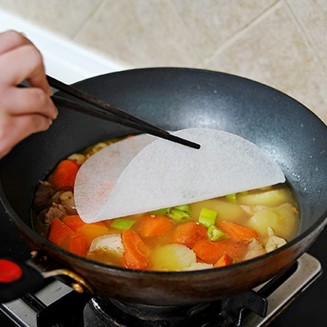 日本吸油纸进口厨房食物专用煲汤油炸食用硅油纸去油滤油纸吸油膜