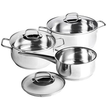 WMF Collier Series pot with three sets with WMF unique CROMARGAN18 10 stainless steel