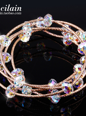 超仙多层水晶文艺风女