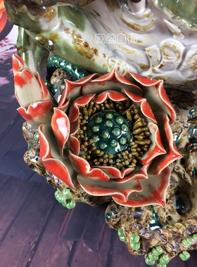 富甲一方螃蟹石湾公仔会所装饰品