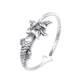 Năm có đủ vòng tay bạc 9999 sterling bạc nữ trang sức mở cá sen vòng tay retro trang sức dân tộc - Vòng đeo tay Cuff Vòng đeo tay Cuff