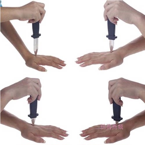 万圣节道具创意整蛊玩具愚人节道具新奇吓人整人玩具整人伸缩刺刀 - 图2