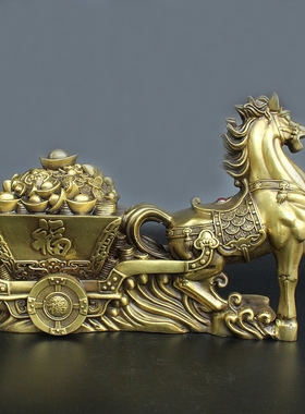 摆件日进斗金办公室风水铜器