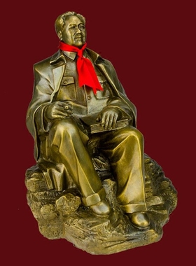 全身客厅雕塑毛主席铜像