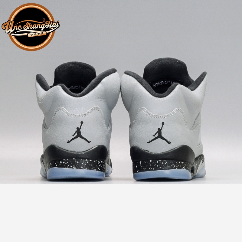 北卡大学 Air Jordan 5 Wolf Grey GS AJ5 灰狼 篮球鞋440892-008 - 图2