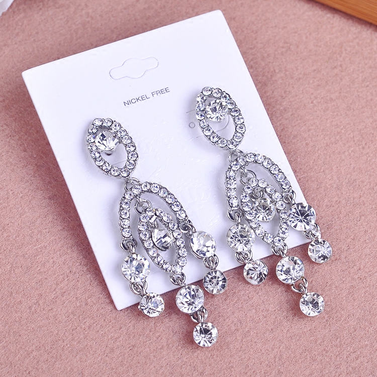 Серьги для невесты, ожерелье, длинный подвес, корейские аксессуары