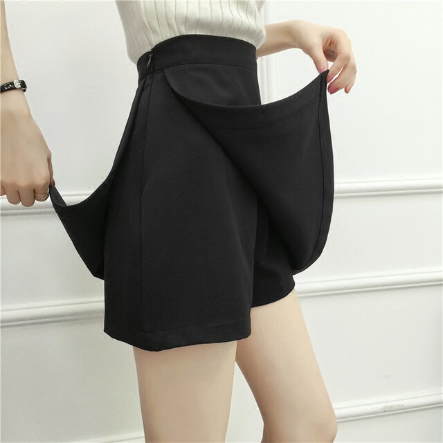 Large size short high-waisted fat crotch-covering spring and summer skirt
