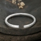 Jiu Le 999 sterling bạc kết cấu hoa sen dân tộc vòng tay gió nữ rắn mở quà tặng ngày của mẹ cho mẹ - Vòng đeo tay Cuff vòng cuff bạc Vòng đeo tay Cuff