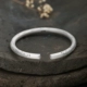 Jiu Le 999 sterling bạc kết cấu hoa sen dân tộc vòng tay gió nữ rắn mở quà tặng ngày của mẹ cho mẹ - Vòng đeo tay Cuff