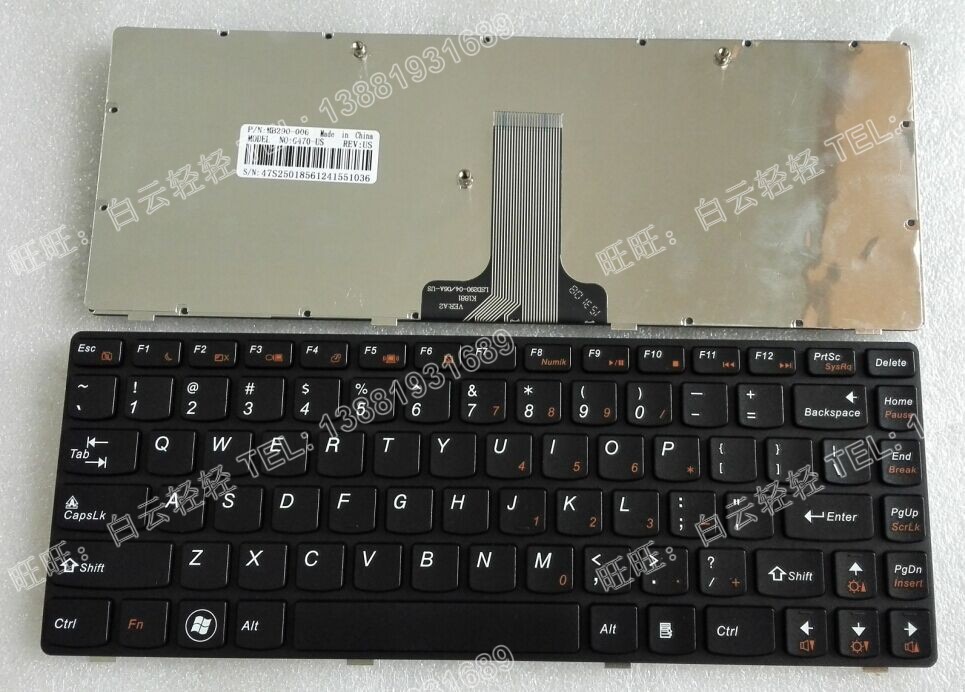 联想 G470 V470 B470 B480 B490 G475笔记本键盘 B475E V480C - 图0