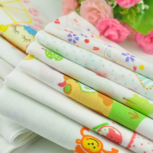 Детский хлопковый мультяшный носовой платок для детского сада, японский слюнявчик