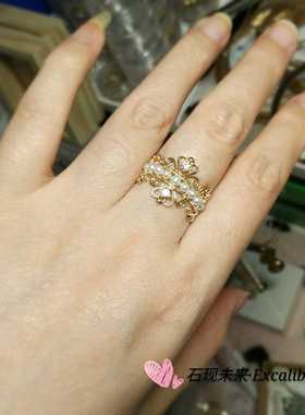 美国手工天然珍珠排戒