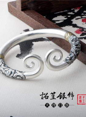 手镯手工孙悟空齐天大圣归来纯银紧箍咒紧箍咒足银纯银紧箍咒手环