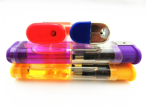 Большая прозрачная одноразовая креативная зажигалка, делается под заказ, с печатью вашего логотипа