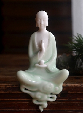 水仙小仙大号系列羊脂玉白瓷无相