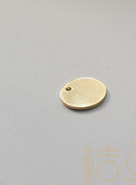 diy饰品黄铜10*0.8mm挂件平面