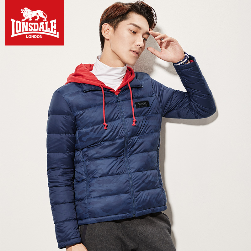 龍獅戴爾戶外輕薄羽絨服男2019新款立領冬季薄款大碼外套