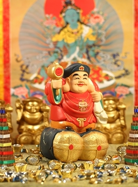 四季唐密法宣订制款树脂经文财神