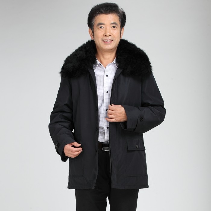 羊皮领子羊皮袄加厚中老年真皮衣皮毛一体男外套长毛羔羊绒冬棉衣,淘宝优惠券,粉丝福利购,淘宝优惠卷