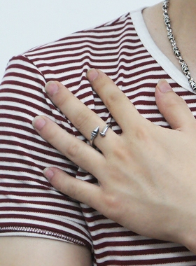 男士钉子戒指钛钢复古