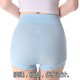 Summer women's plus size flat angle high waist belly-closing safety pants