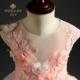 Váy bé gái công chúa váy hoa cổ tích hồng fluffy nhỏ chủ nhà mẫu váy catwalk váy dài mùa thu - Váy trẻ em vest đẹp cho bé trai Váy trẻ em