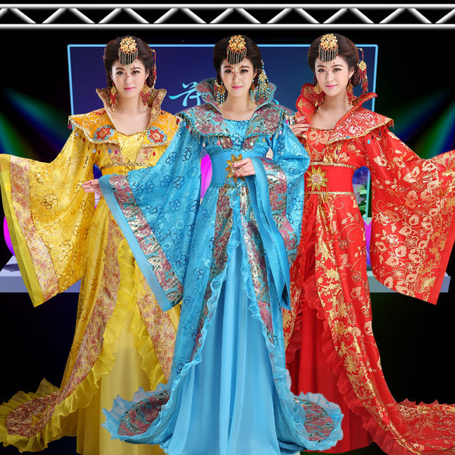 Original imperial concubine queen's tailed ancient performance costume