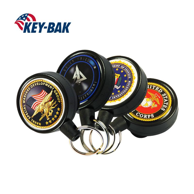 美國KEY-BAK 快速伸縮鑰匙扣 安全伸縮鑰匙圈鑰匙扣伸縮鑰匙鏈