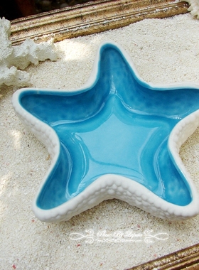 海声外单陶瓷地中海风海星摆件