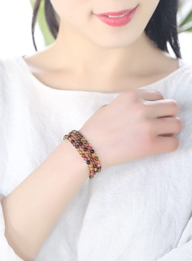 碧玺手链碧玺天然碧玺手链三圈