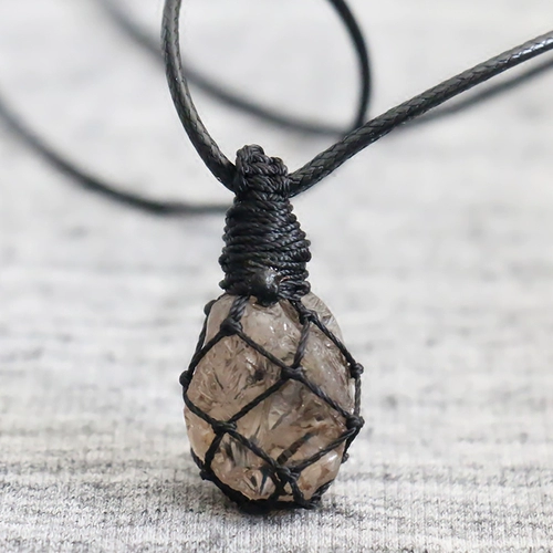 Оригинальная природная руда чайного цвета, подвеска, ожерелье, длинный свитер подходит для мужчин и женщин, подарок на день рождения