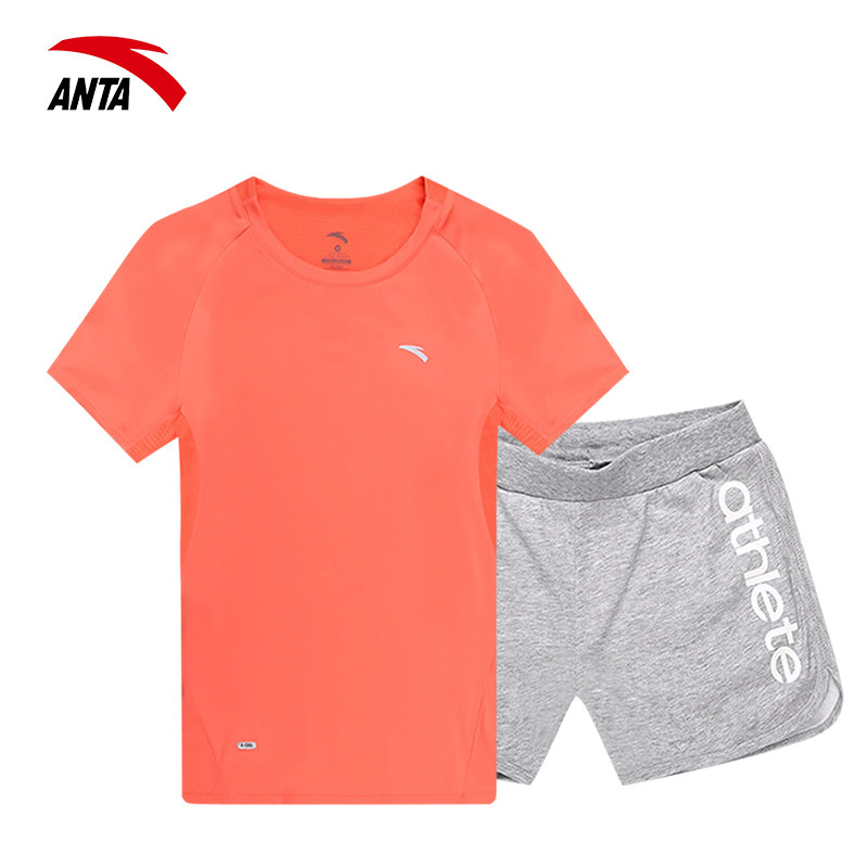 安踏运动套装女装运动服夏装新款薄款健身跑步