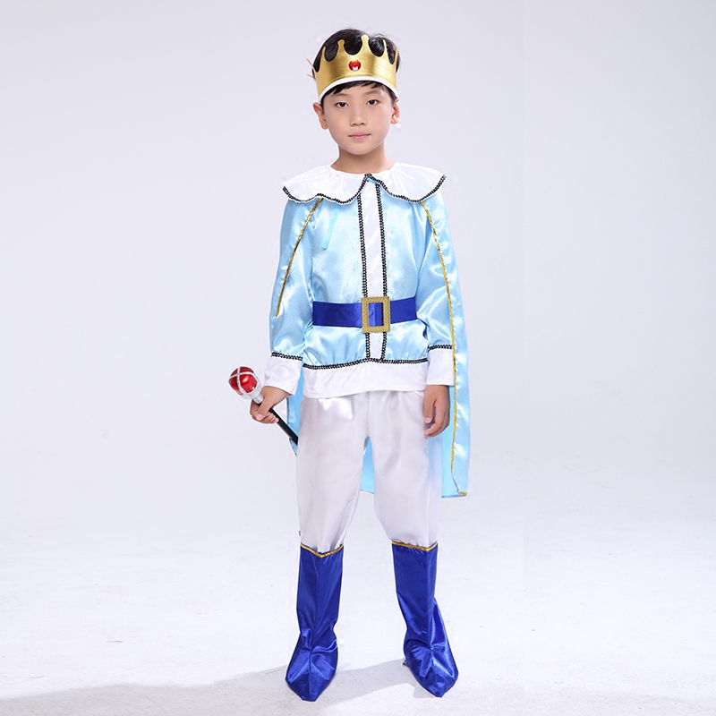 万圣节儿童服装男童国王王子服迪士尼cosplay化妆舞会装扮演出服