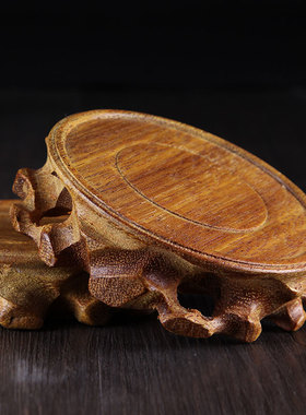 天然原木实木底座托盘