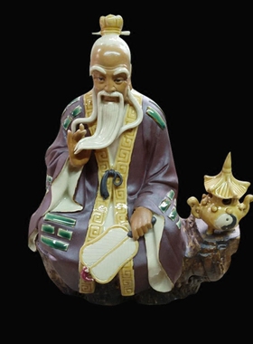 石湾公仔神像道德天尊家居摆设
