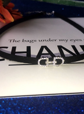 925纯银黑色项链女简项圈短款